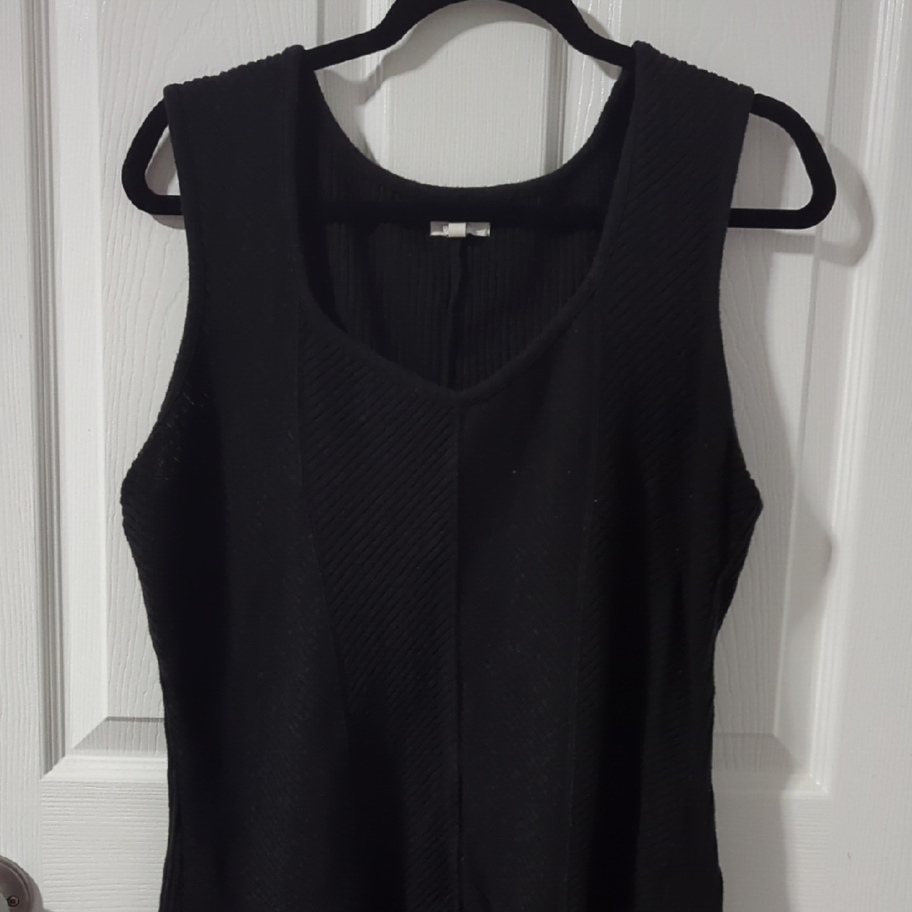 Maurices Black Textured Tank Top